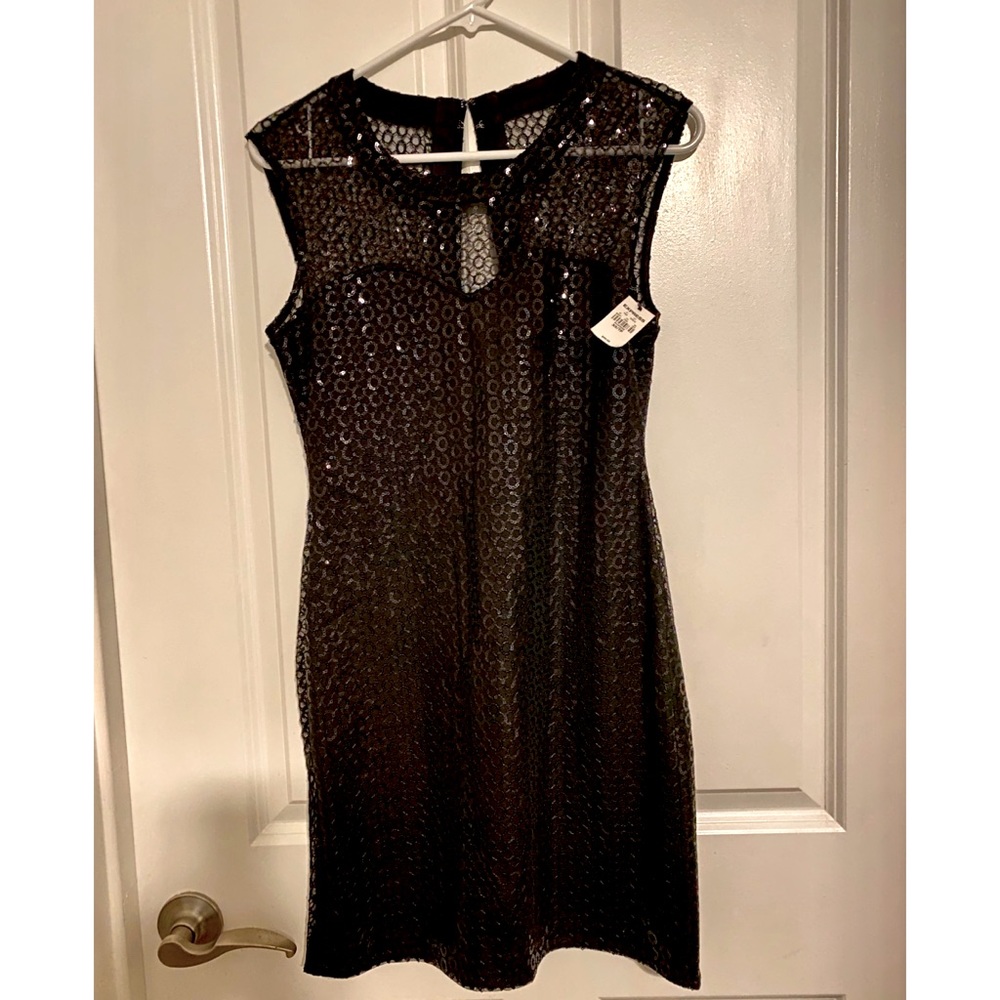 2011 XS NWT Black Sequin mini dress